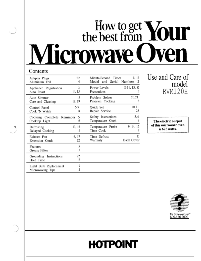GE RVM120H Installation instructions