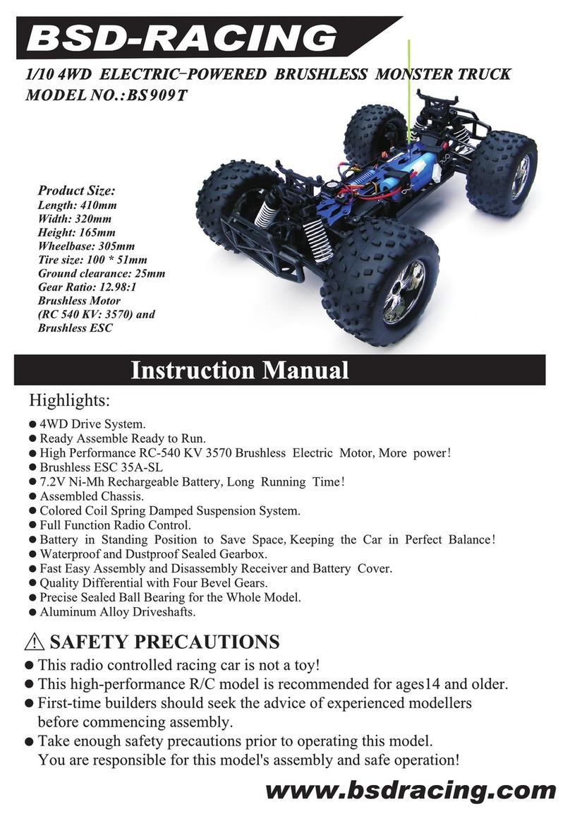BSD-Racing BS909T User manual
