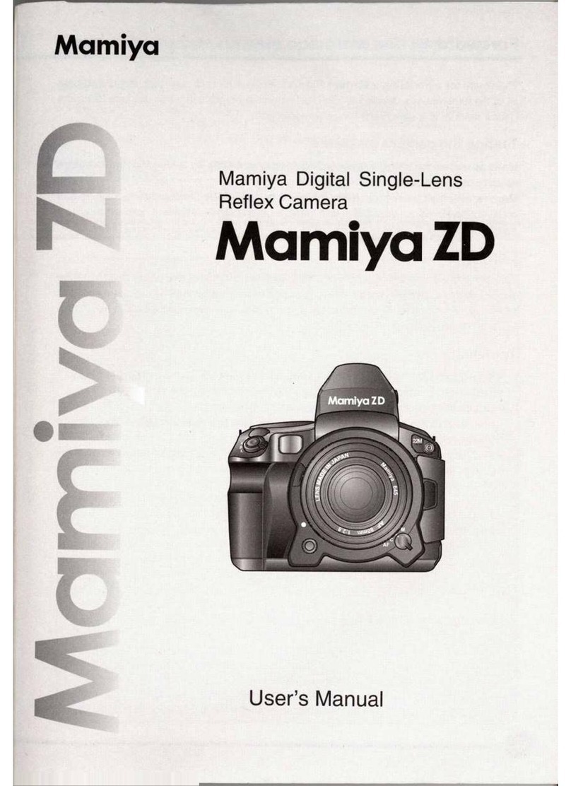 Mamiya ZD User manual