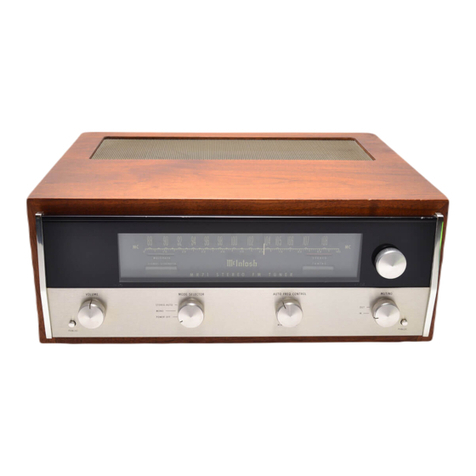 McIntosh MR 71 FM Service manual