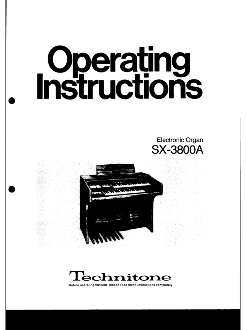 Technics SX-3800A operating instructions