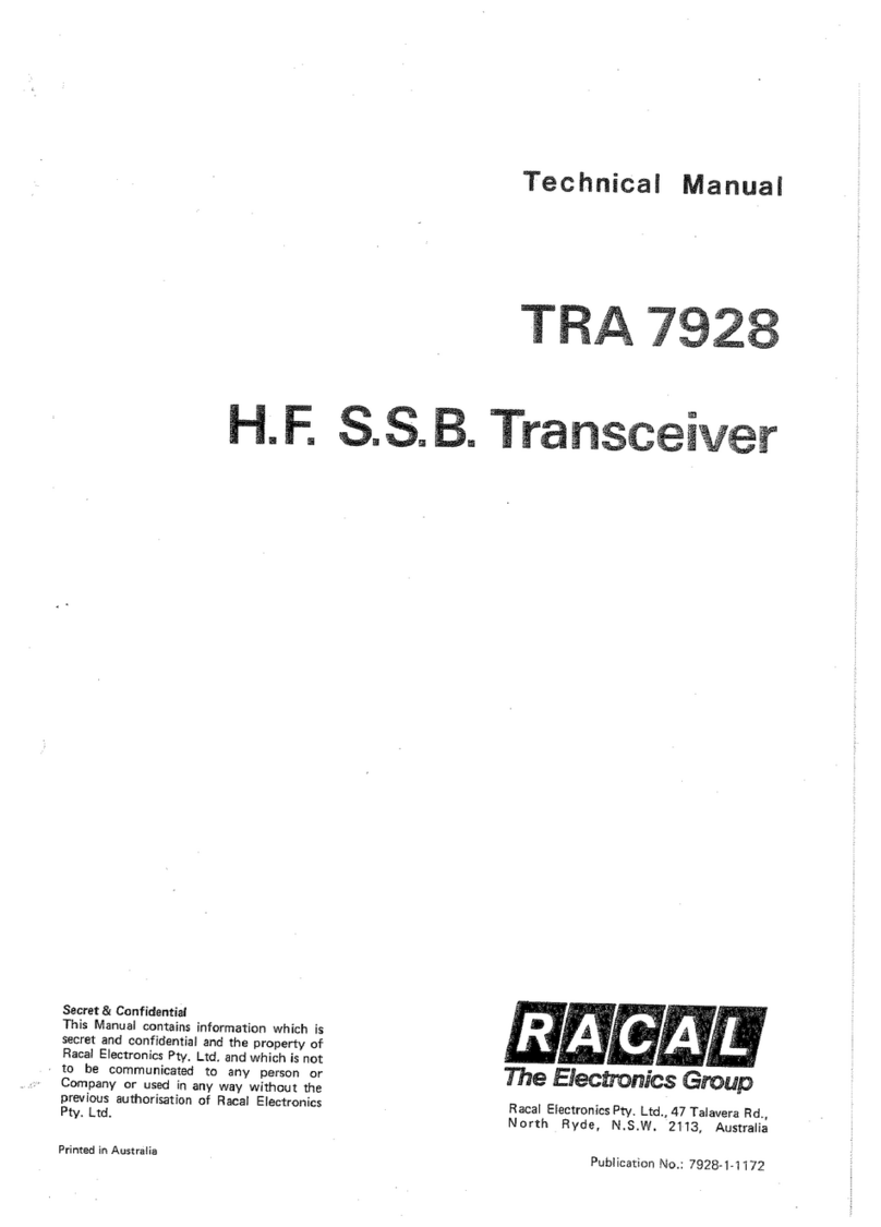 Racal Instruments TRA 7928 Technical manual Racal Instruments TRA 7928 Technical manual