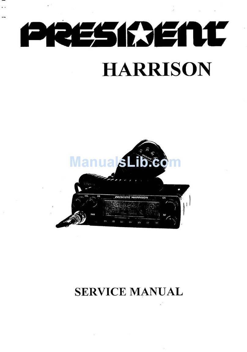 PRESIDENT HARRISON User manual