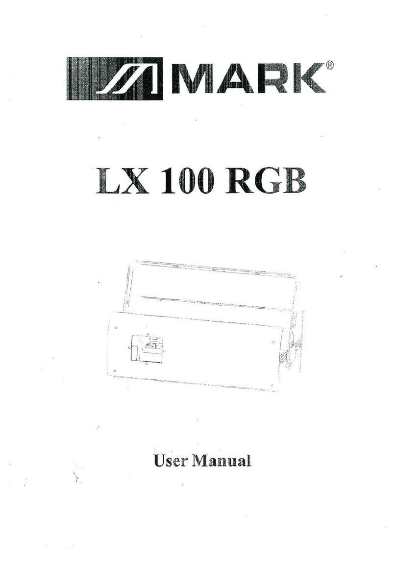 Mark LX 100 RGB User manual