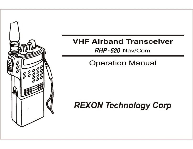 REXON RHP-520 Nav/Com User manual