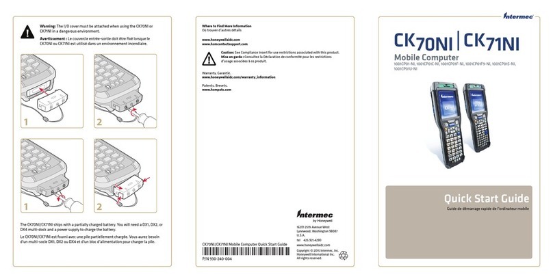 Intermec CK70NI User manual