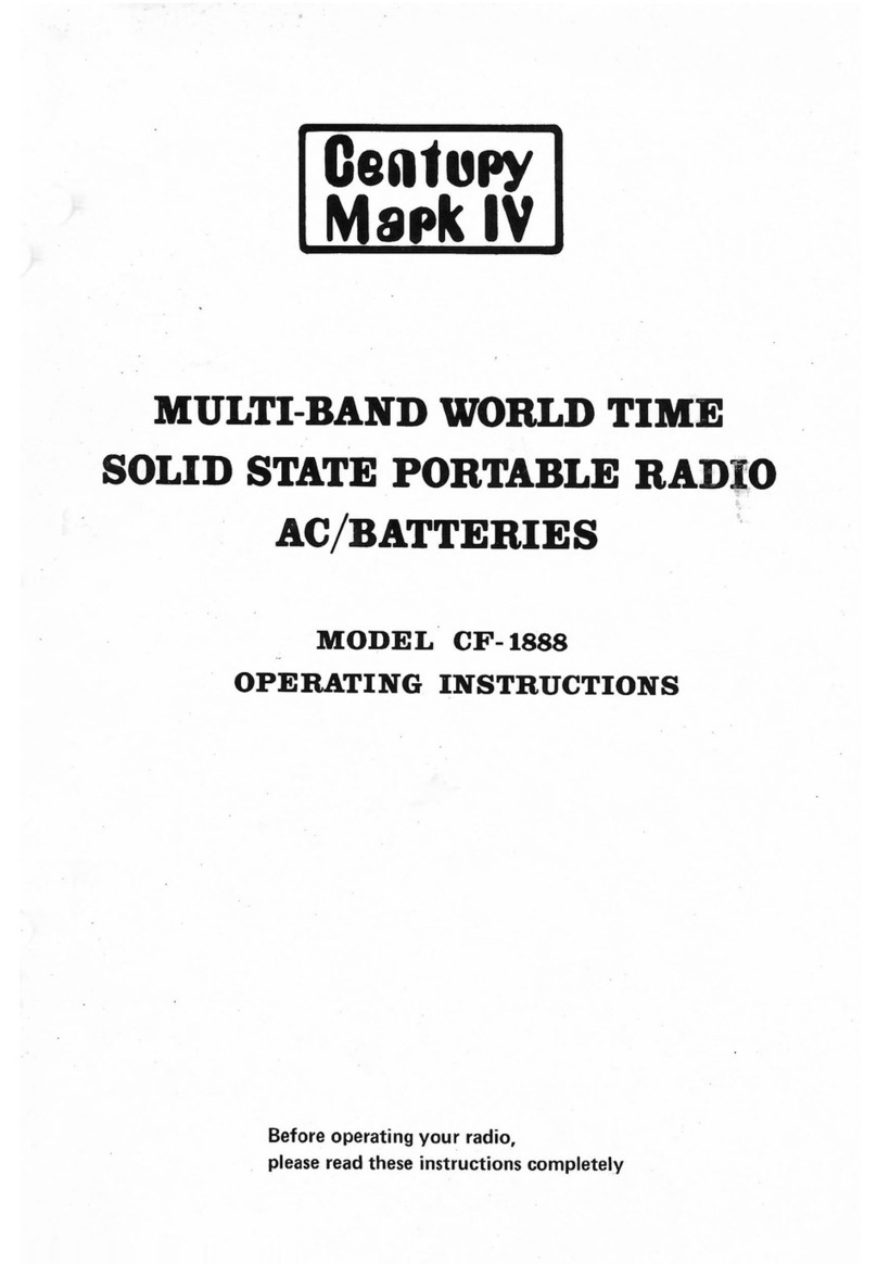 Century Mark IV CF-1888 operating instructions
