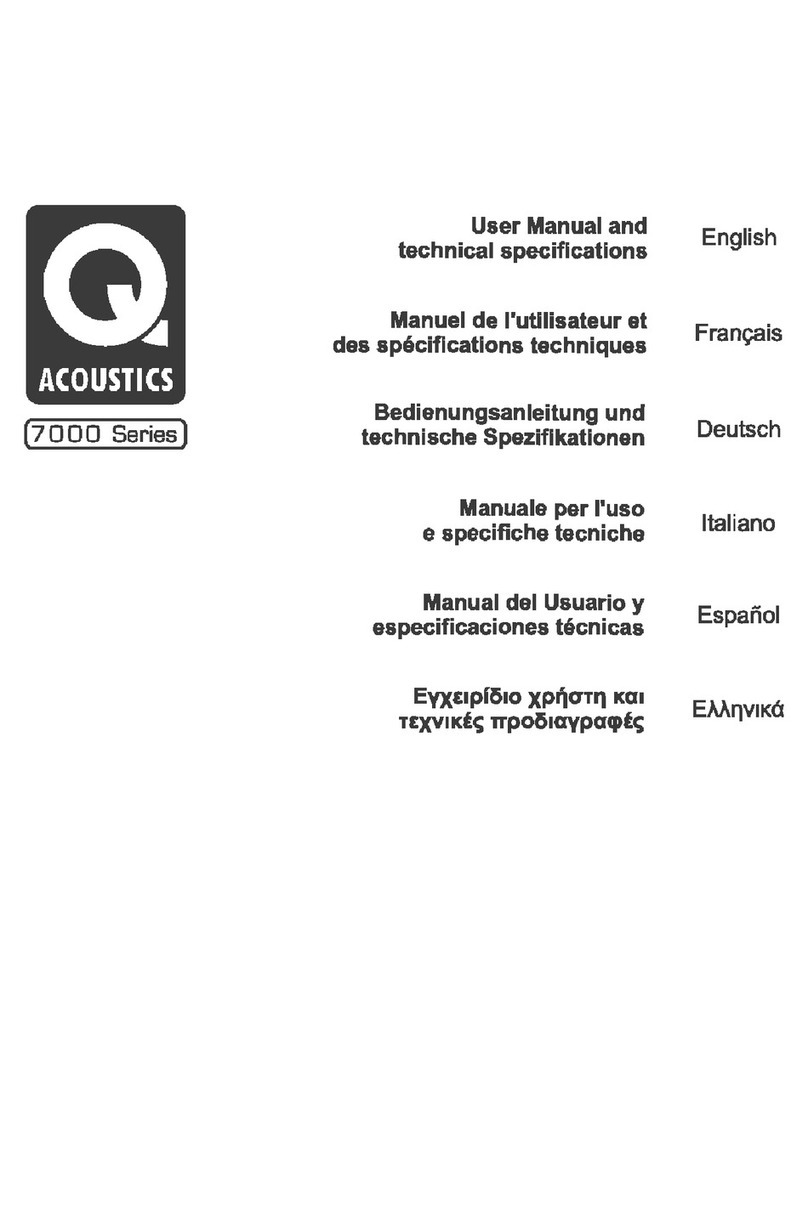 Q Acoustics 7000LR User manual and technical specifications