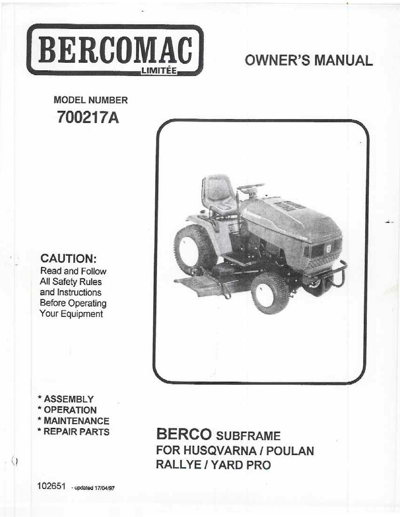 Bercomac 700217A owner's manual