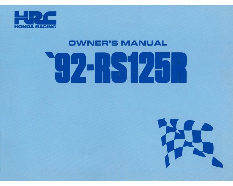HRC '92-RS125R owner's manual