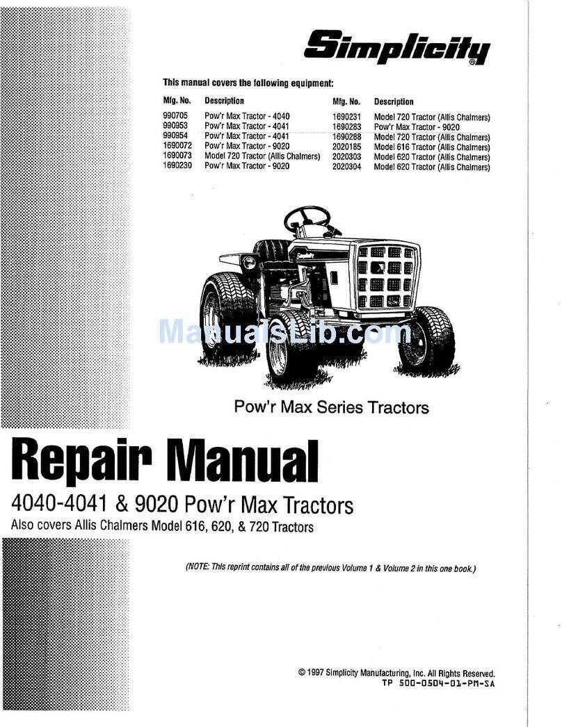 Simplicity Pow'r Max 4040 Operating instructions