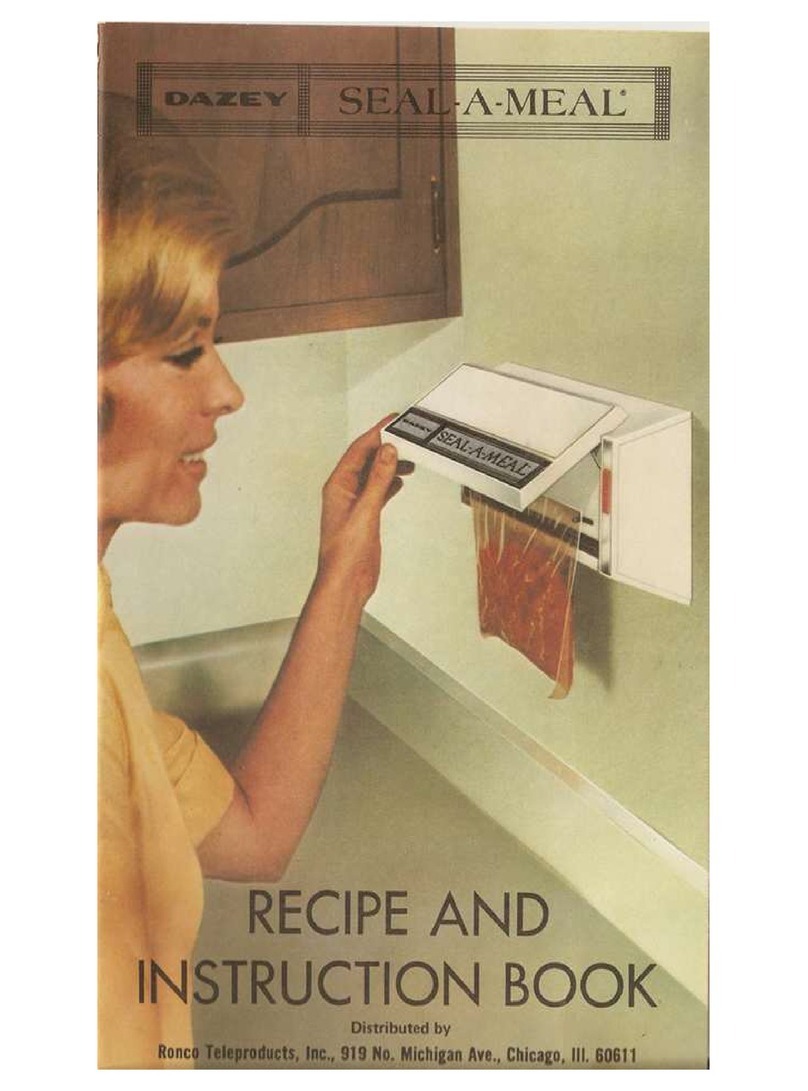 Dazey Seal-A-Meal Recipe and instruction book