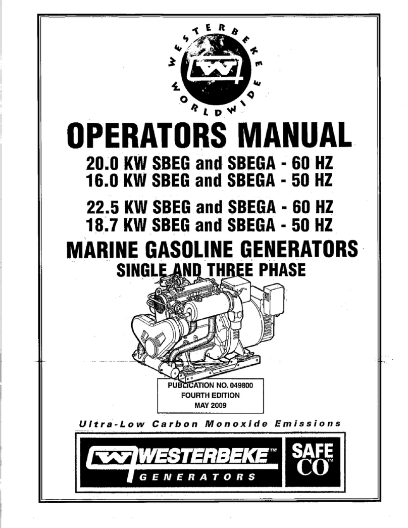 Westerbeke SBEG Series Operator's manual Westerbeke SBEG Series Operator's manual