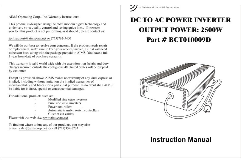 AIMS BCT010009D instruction manual