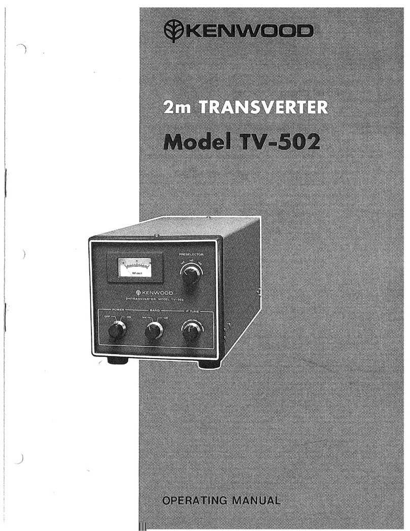 Kenwood TV-502 operating manual