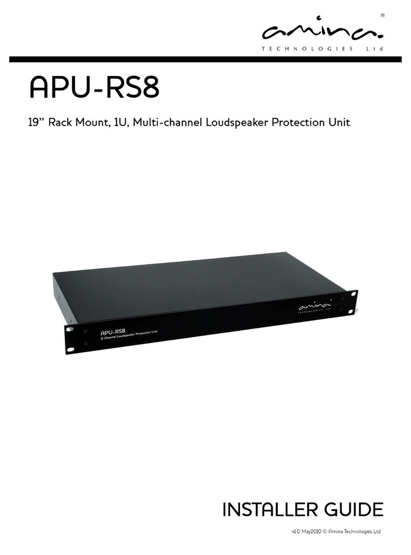 Amina APU-RS8 Installer's guide Amina APU-RS8 Installer's guide