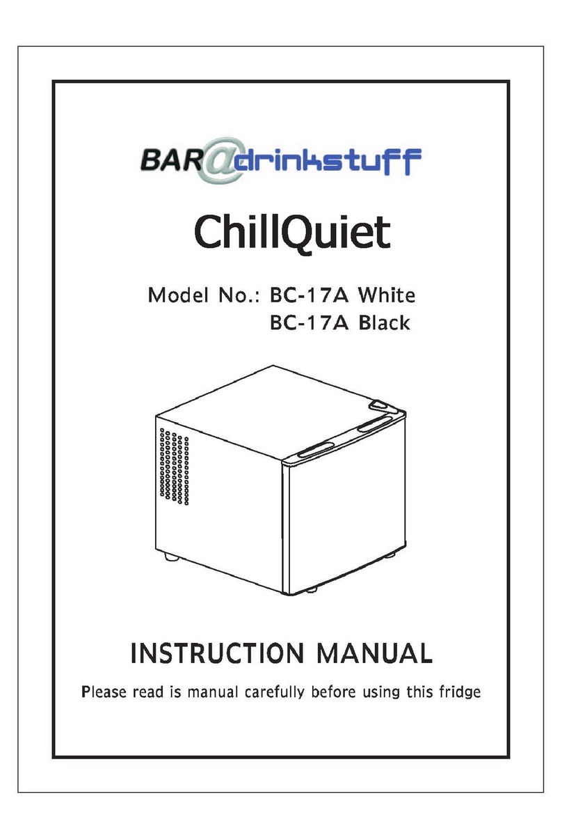 Bar@drinkstuff ChillQuiet BC-17A White instruction manual