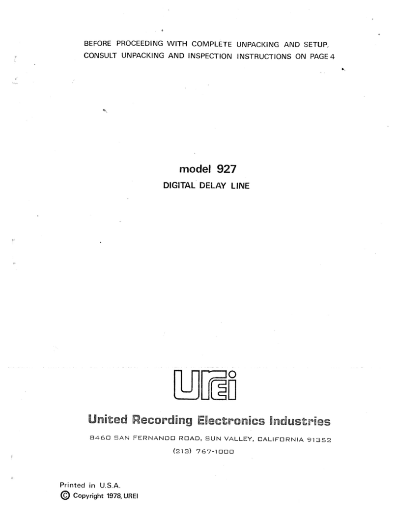 Universal Audio 927 user manual