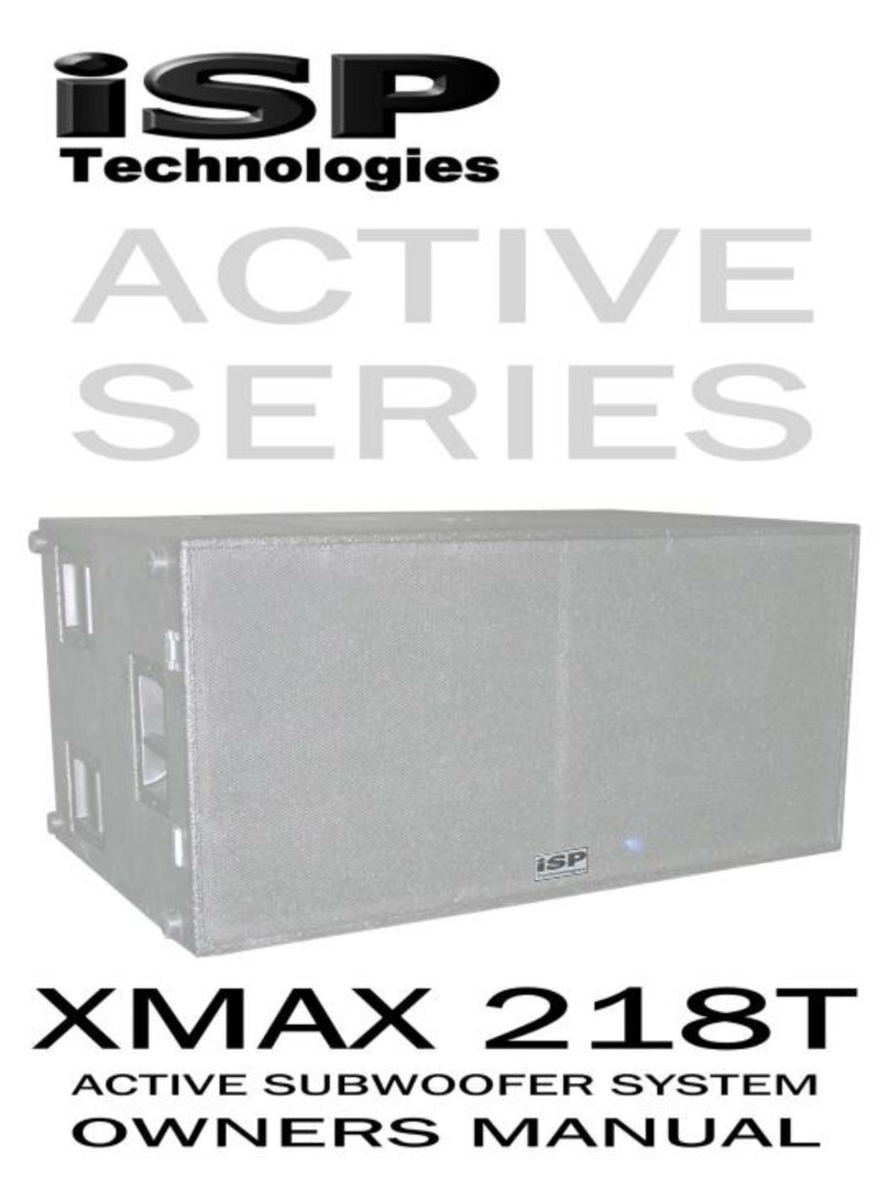 iSP Technologies XMAX 218T User manual