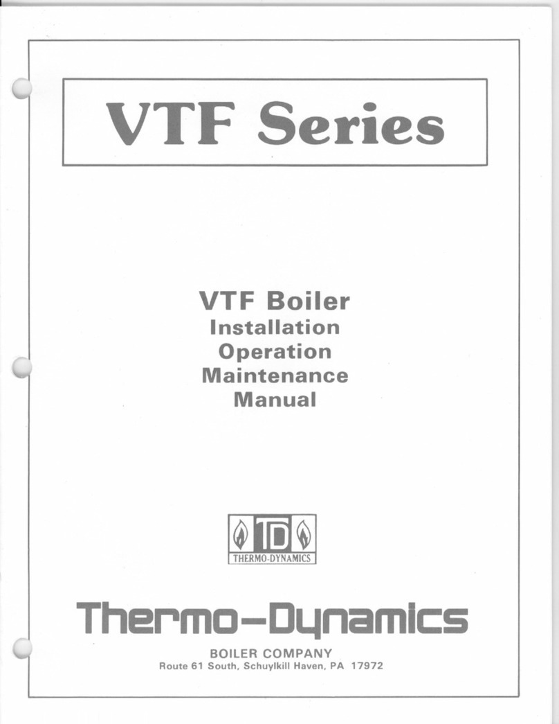 Thermo Dynamics VTF Series Instruction manual