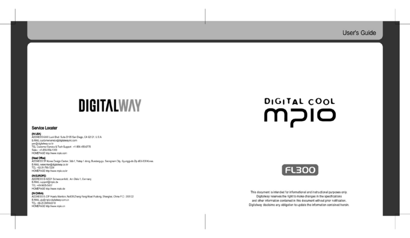DigitalWay Digital Cool MPIO FL300 user guide