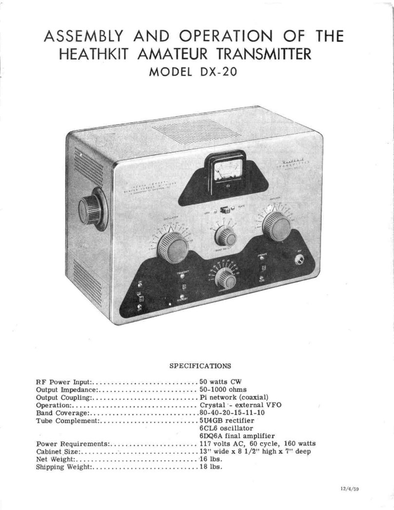 Heathkit DX-20 Installation instructions Heathkit DX-20 Installation instructions
