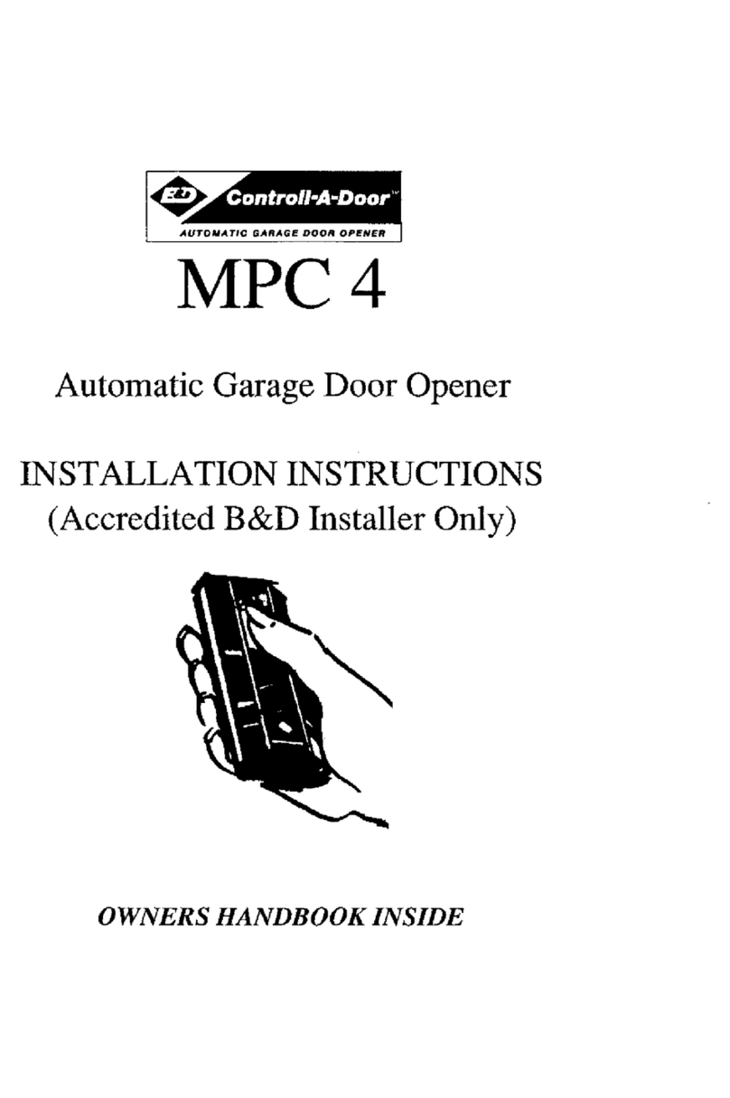 Control-A-Door MPC 4 User manual