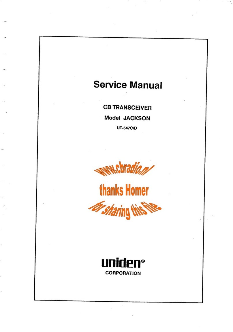 Uniden Jackson UT-547C User manual
