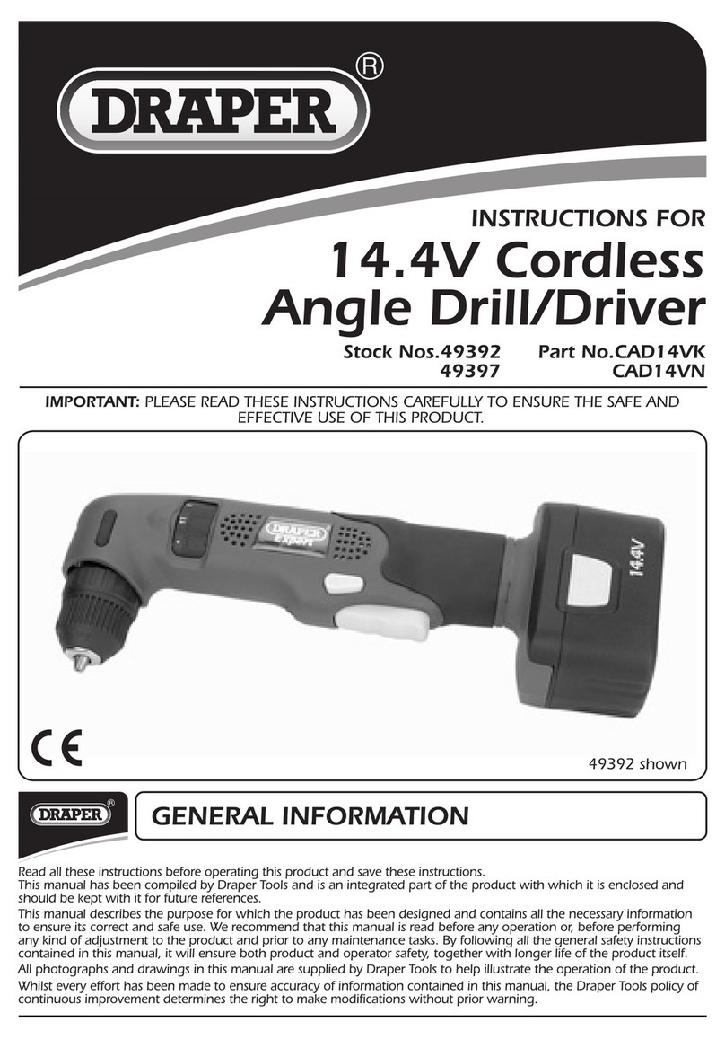 Draper CAD14VK User manual
