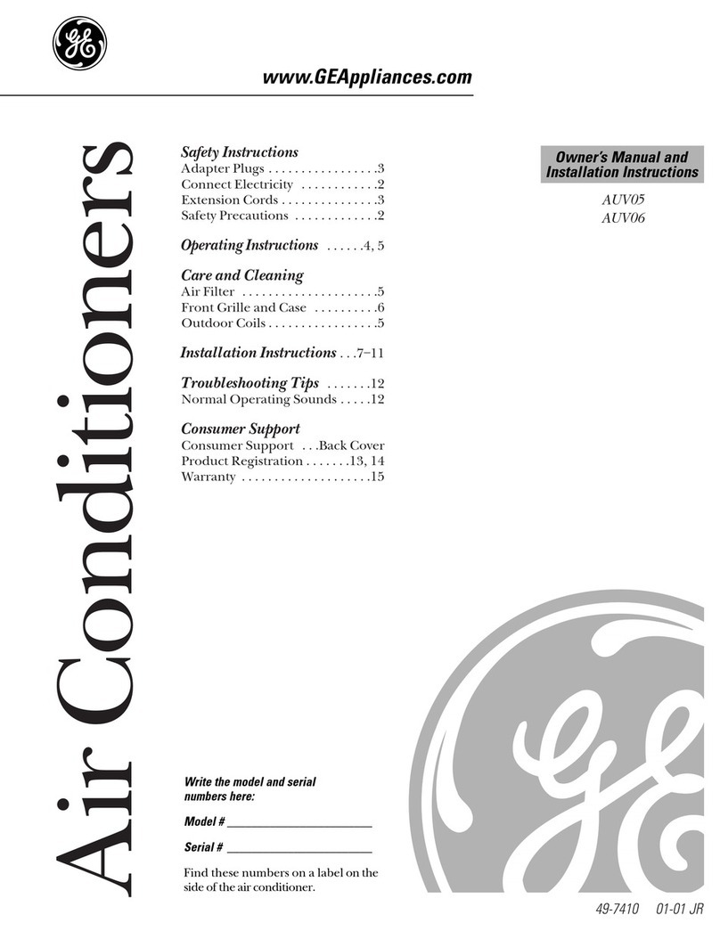 GE AUV05 Operating instructions