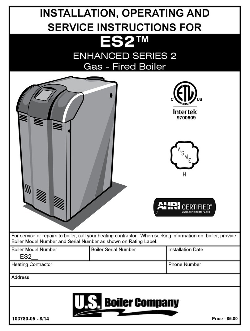 U.S. Boiler Company ES2 Installation, operating and service instructions