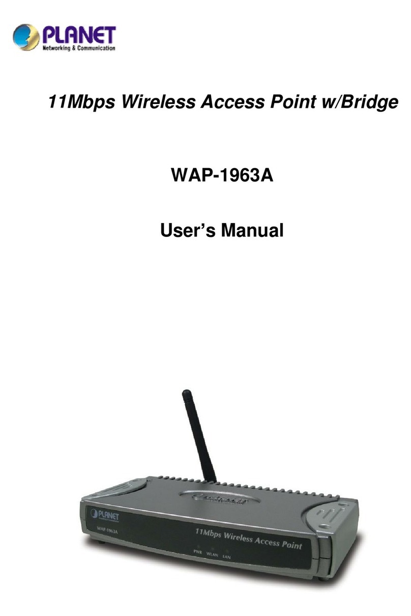 Planet Networking & Communication WAP-1963 user manual