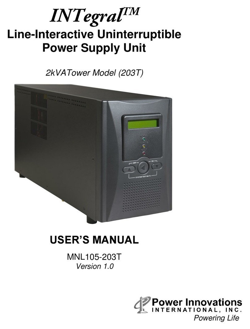 Power Innovations INTegral 203T user manual