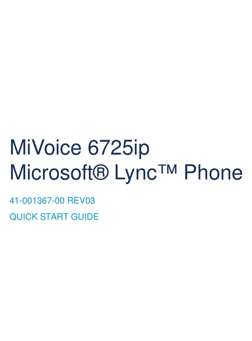 Mitel MiVoice 6725ip quick start guide