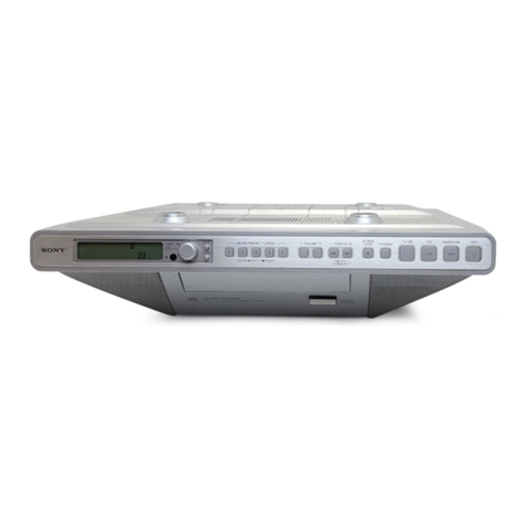 Sony Dream Machine ICF-CD555TV User manual