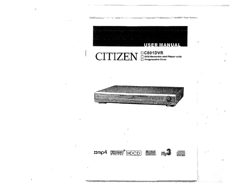 Citizen C801DVR user manual