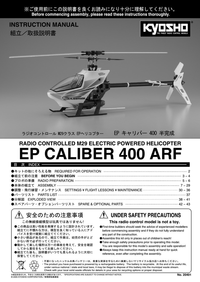 Kyosho EP Caliber 400 ARF User manual
