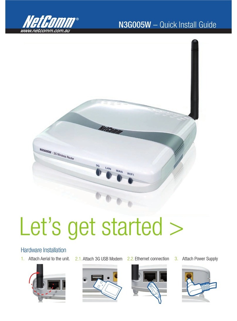 NetComm N3G005W quick start guide
