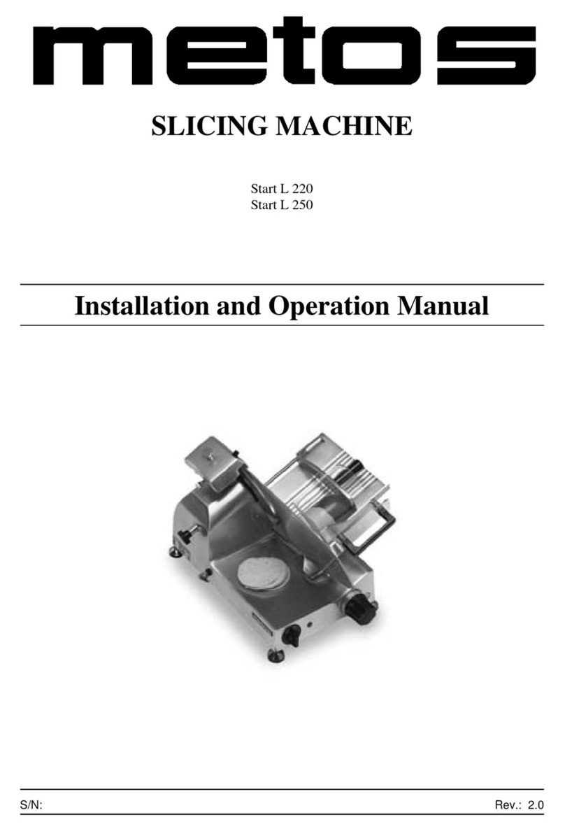 Metos Start L 220 User manual