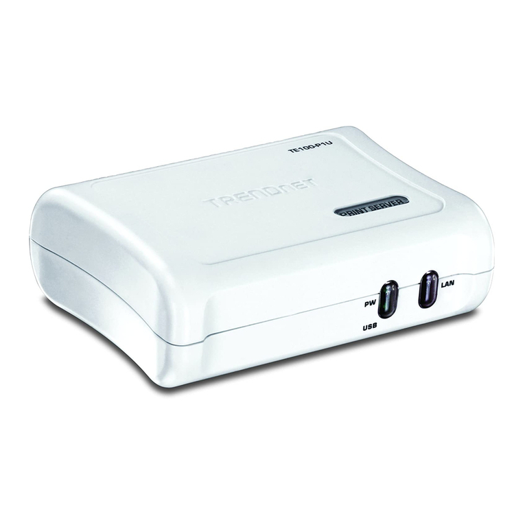 TRENDnet TE100-P1U User manual