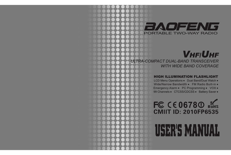 Baofeng UV-3R plus User manual