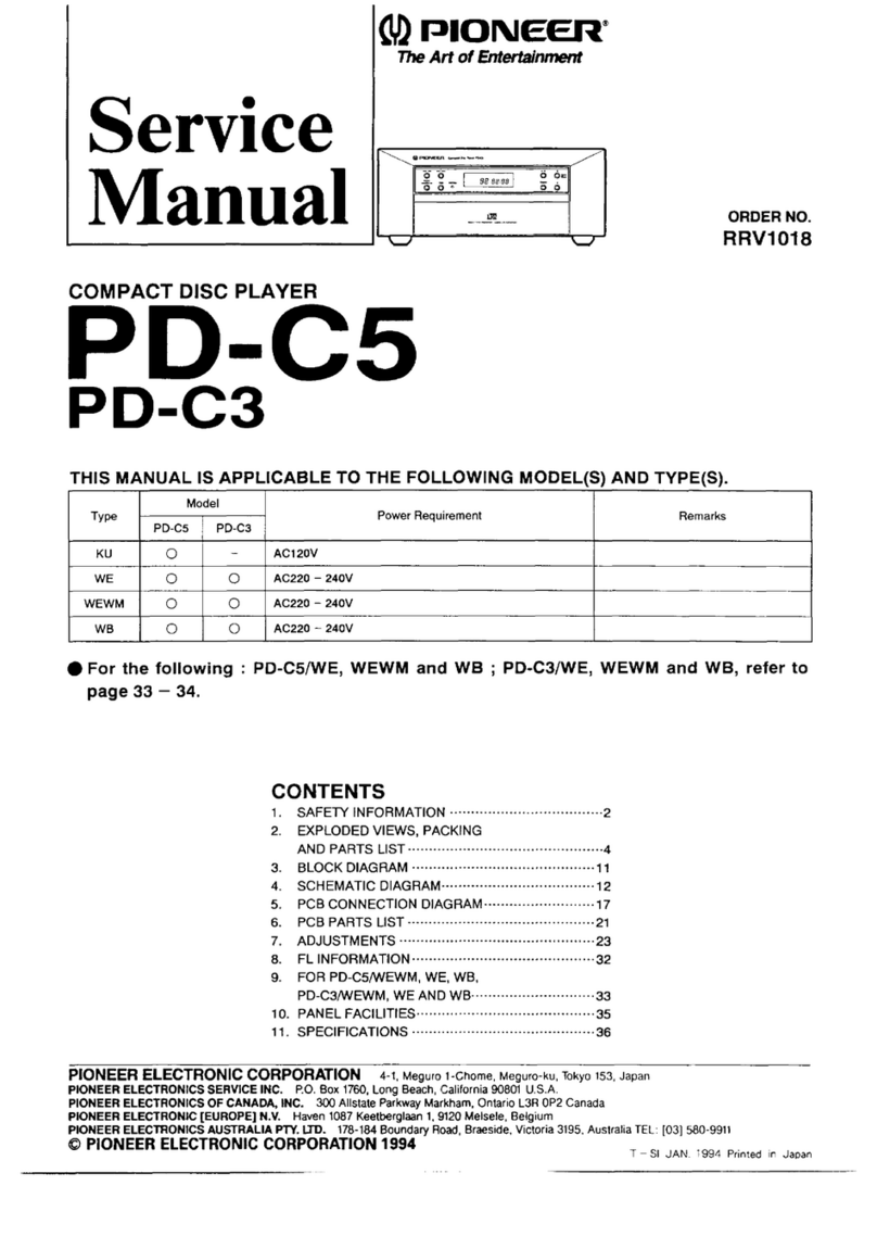 Pioneer PD-C5 User manual
