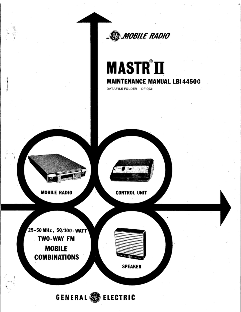 GE MASTR II User manual