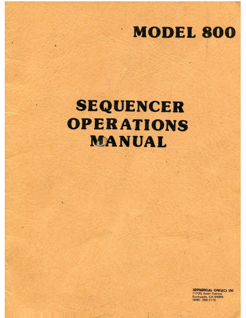Sequential 800 operating manual