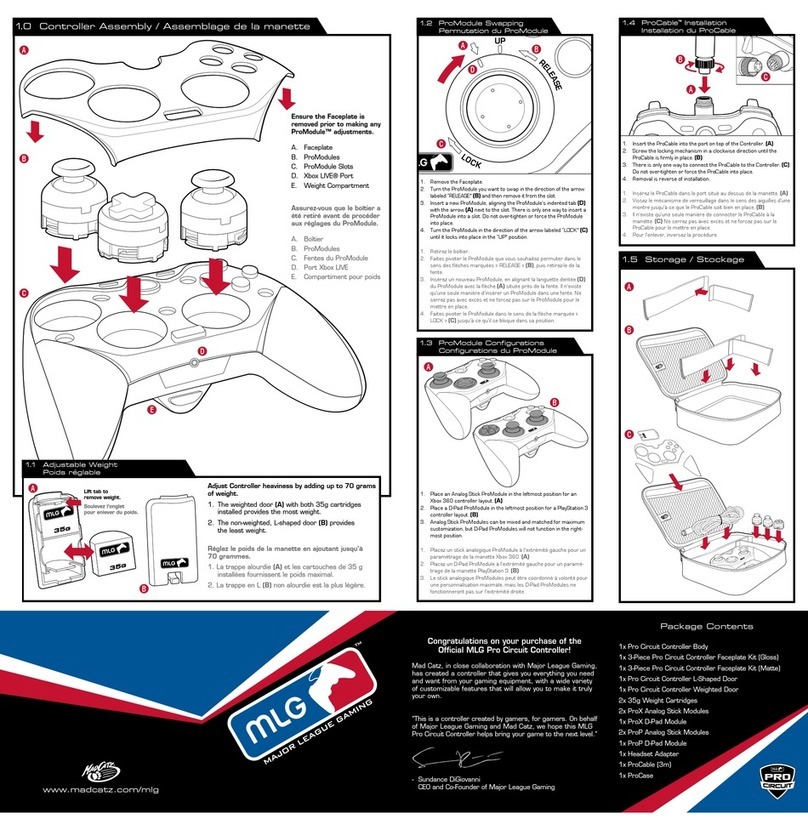 Mad Catz MLG Pro Circuit User manual Mad Catz MLG Pro Circuit User manual