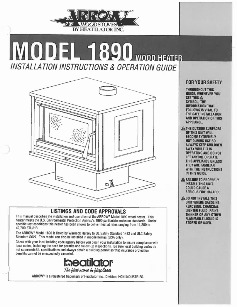 Arrow 1890 Installation instructions & operation guide