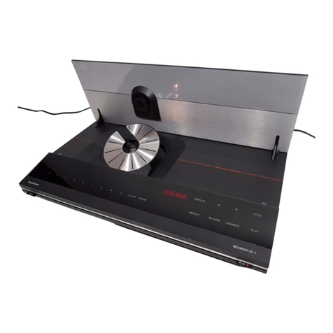 Bang & Olufsen beogram cd x 5121 Service manual
