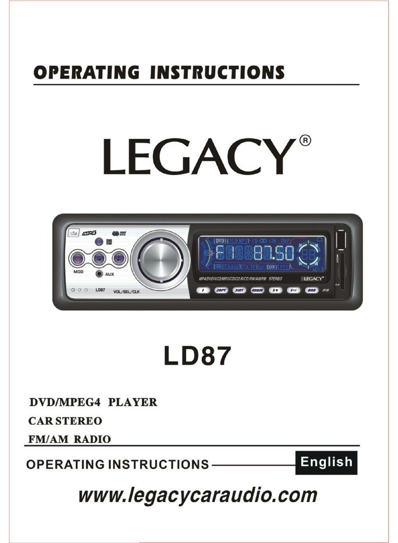 Legacy LD87 operating instructions