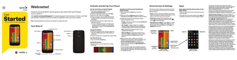 Motorola Moto G Specification sheet