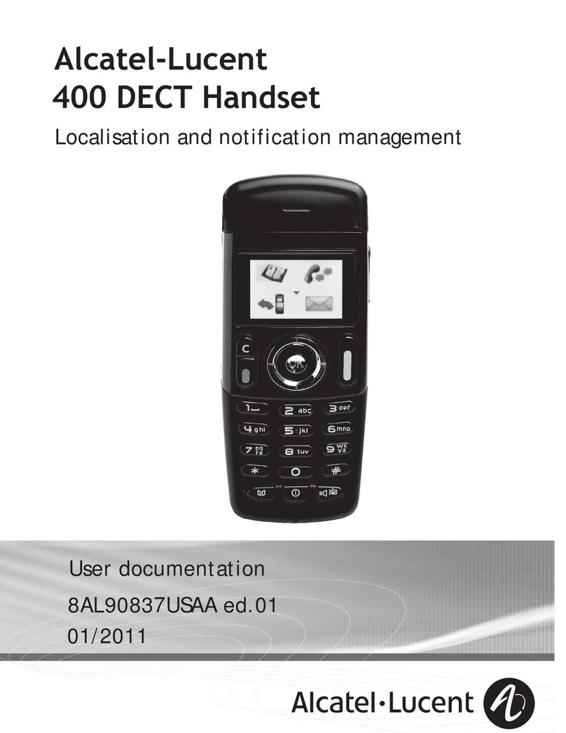 Alcatel-Lucent 400 DECT Localisation and notification management